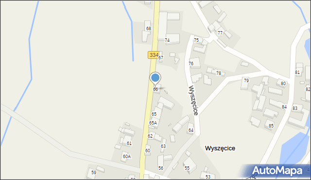 Wyszęcice, Wyszęcice, 66, mapa Wyszęcice