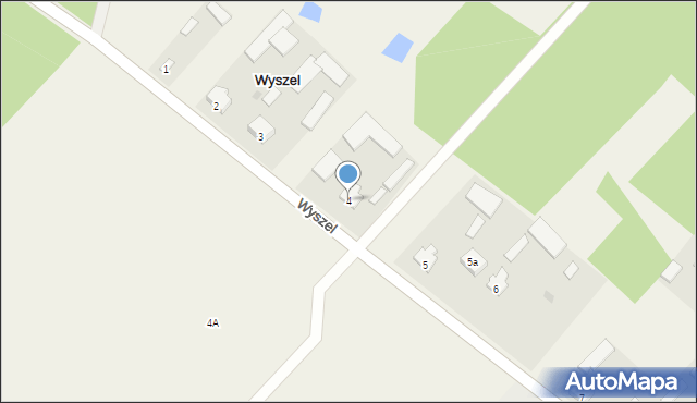 Wyszel, Wyszel, 4, mapa Wyszel