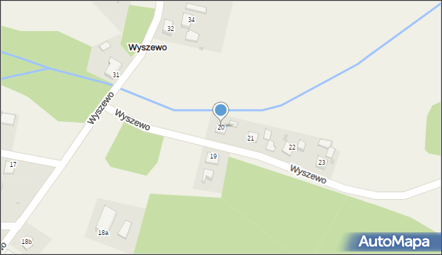 Wyszewo, Wyszewo, 20, mapa Wyszewo