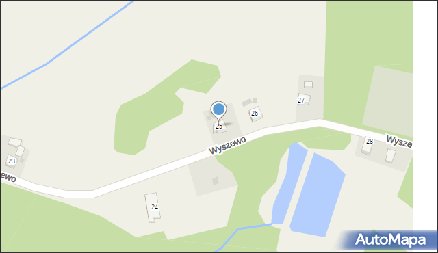 Wyszewo, Wyszewo, 25, mapa Wyszewo