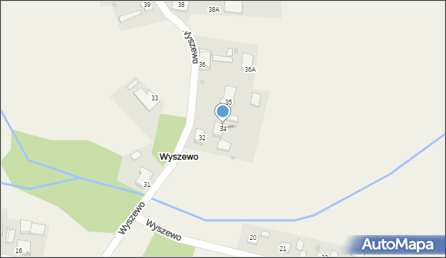 Wyszewo, Wyszewo, 34, mapa Wyszewo