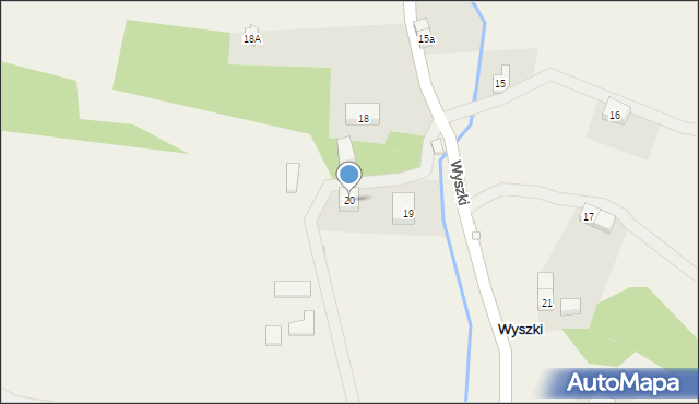 Wyszki, Wyszki, 20, mapa Wyszki