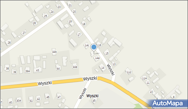 Wyszki, Wyszki, 14b, mapa Wyszki