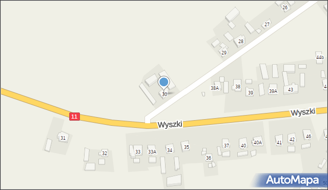 Wyszki, Wyszki, 30, mapa Wyszki