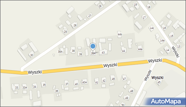 Wyszki, Wyszki, 39A, mapa Wyszki