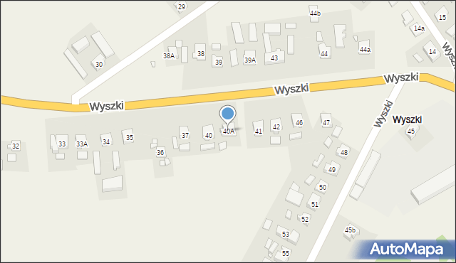 Wyszki, Wyszki, 40A, mapa Wyszki