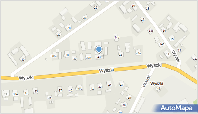 Wyszki, Wyszki, 43, mapa Wyszki