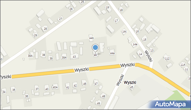 Wyszki, Wyszki, 44, mapa Wyszki