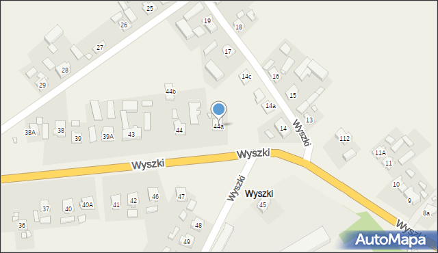 Wyszki, Wyszki, 44a, mapa Wyszki