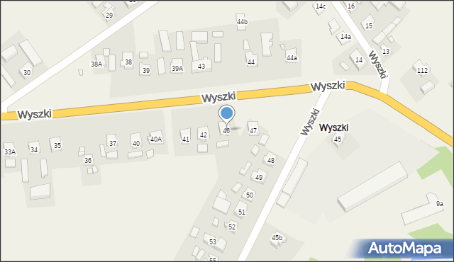 Wyszki, Wyszki, 46, mapa Wyszki