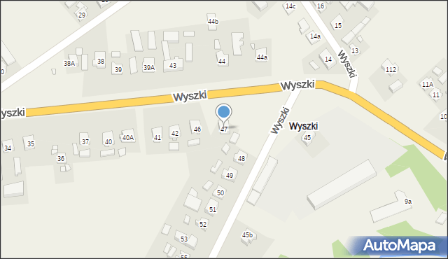 Wyszki, Wyszki, 47, mapa Wyszki