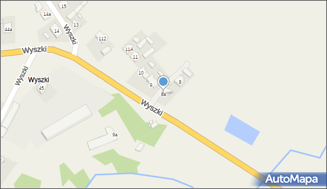 Wyszki, Wyszki, 8a, mapa Wyszki