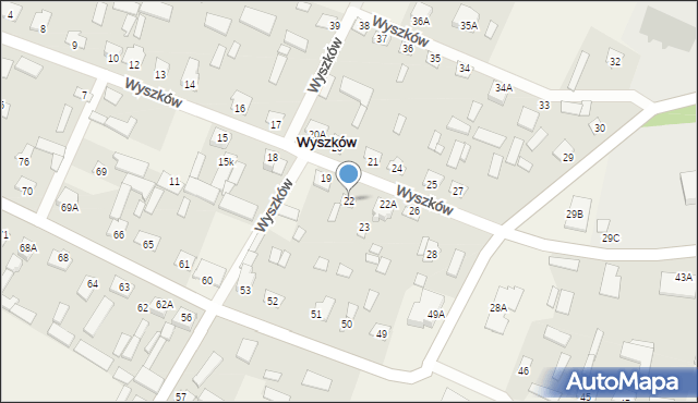 Wyszków, Wyszków, 22, mapa Wyszków