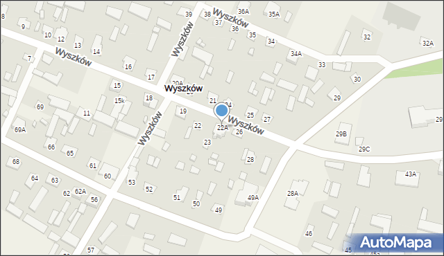 Wyszków, Wyszków, 22A, mapa Wyszków