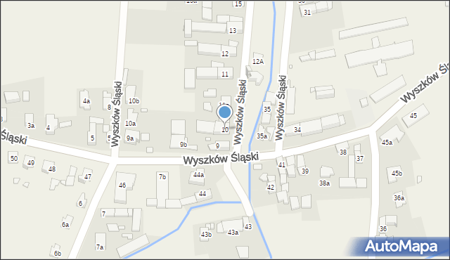 Wyszków Śląski, Wyszków Śląski, 10, mapa Wyszków Śląski