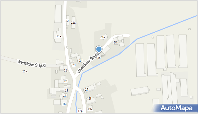 Wyszków Śląski, Wyszków Śląski, 25, mapa Wyszków Śląski