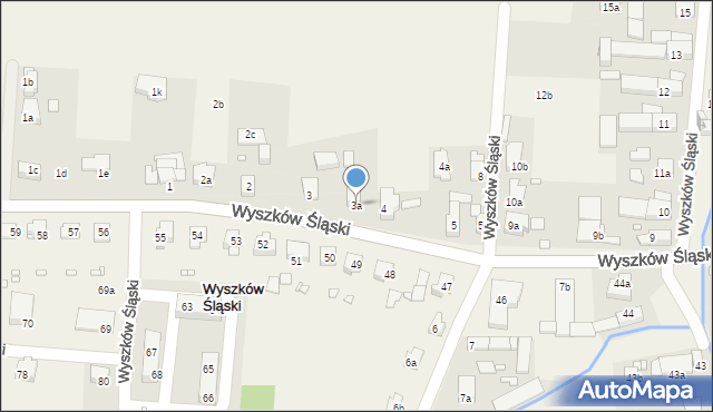 Wyszków Śląski, Wyszków Śląski, 3a, mapa Wyszków Śląski