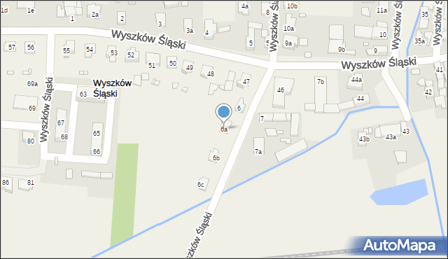 Wyszków Śląski, Wyszków Śląski, 6a, mapa Wyszków Śląski