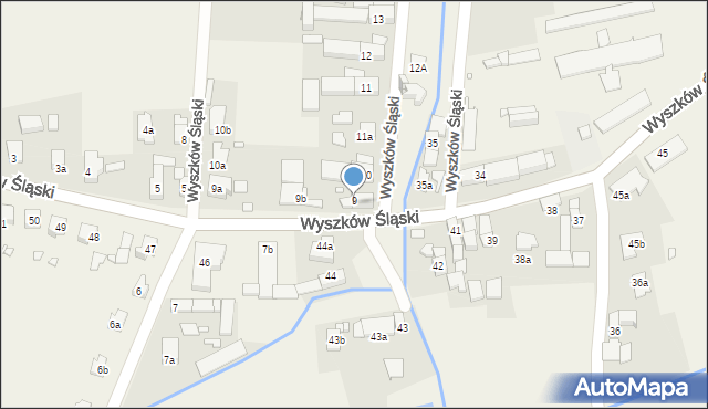 Wyszków Śląski, Wyszków Śląski, 9, mapa Wyszków Śląski