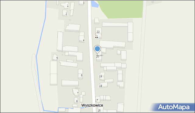 Wyszkowice, Wyszkowice, 20, mapa Wyszkowice