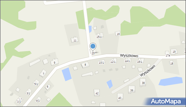 Wyszkowo, Wyszkowo, 13, mapa Wyszkowo