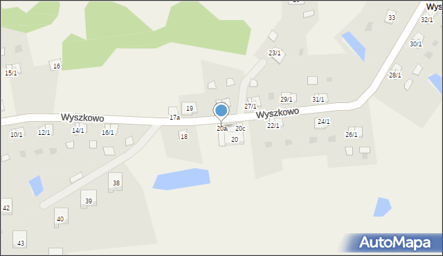 Wyszkowo, Wyszkowo, 20a, mapa Wyszkowo