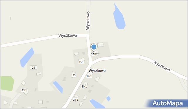 Wyszkowo, Wyszkowo, 37/1, mapa Wyszkowo