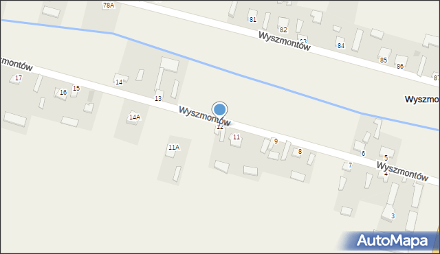 Wyszmontów, Wyszmontów, 12, mapa Wyszmontów