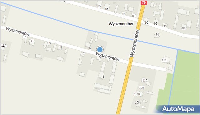 Wyszmontów, Wyszmontów, 4, mapa Wyszmontów