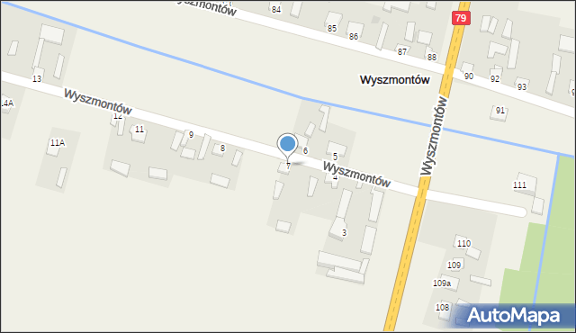 Wyszmontów, Wyszmontów, 7, mapa Wyszmontów