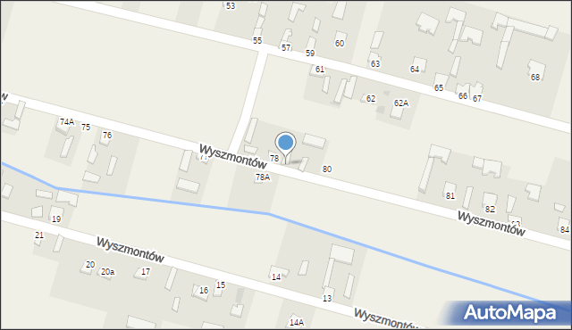 Wyszmontów, Wyszmontów, 79, mapa Wyszmontów