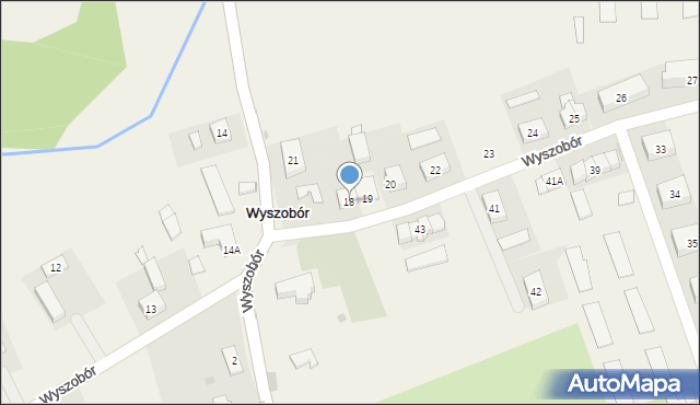 Wyszobór, Wyszobór, 18, mapa Wyszobór