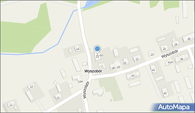 Wyszobór, Wyszobór, 21, mapa Wyszobór