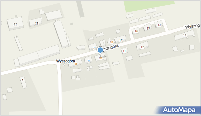 Wyszogóra, Wyszogóra, 10, mapa Wyszogóra