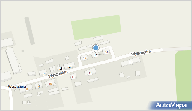 Wyszogóra, Wyszogóra, 15, mapa Wyszogóra