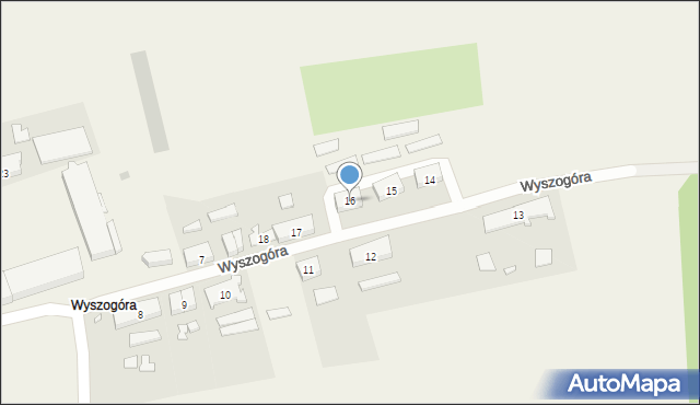 Wyszogóra, Wyszogóra, 16, mapa Wyszogóra