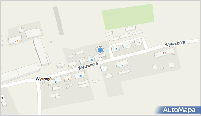 Wyszogóra, Wyszogóra, 17, mapa Wyszogóra