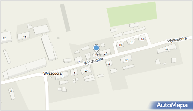 Wyszogóra, Wyszogóra, 18, mapa Wyszogóra