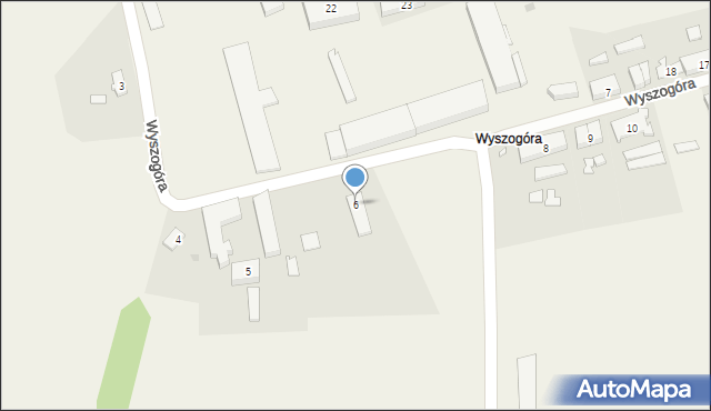 Wyszogóra, Wyszogóra, 6, mapa Wyszogóra