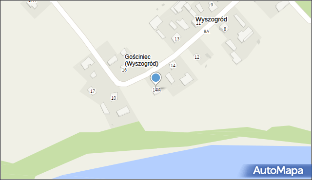 Wyszogród, Wyszogród, 14A, mapa Wyszogród