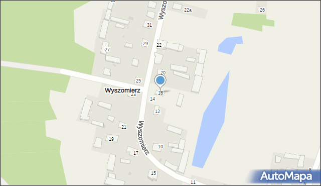 Wyszomierz, Wyszomierz, 18, mapa Wyszomierz