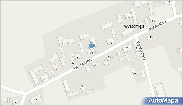 Wyszomierz, Wyszomierz, 26, mapa Wyszomierz
