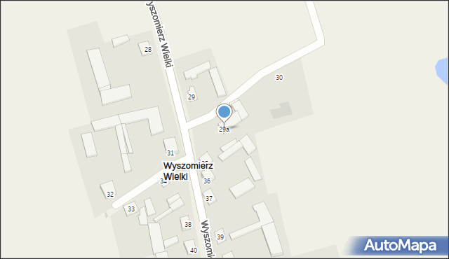 Wyszomierz Wielki, Wyszomierz Wielki, 29a, mapa Wyszomierz Wielki