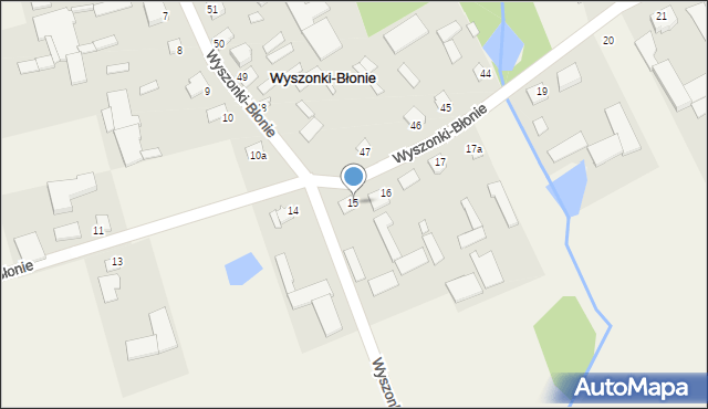 Wyszonki-Błonie, Wyszonki-Błonie, 15, mapa Wyszonki-Błonie