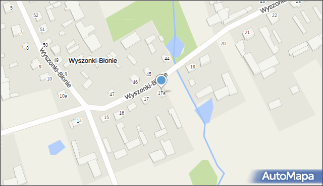 Wyszonki-Błonie, Wyszonki-Błonie, 17a, mapa Wyszonki-Błonie