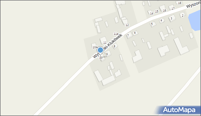 Wyszonki-Klukówek, Wyszonki-Klukówek, 10, mapa Wyszonki-Klukówek