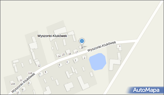 Wyszonki-Klukówek, Wyszonki-Klukówek, 18, mapa Wyszonki-Klukówek