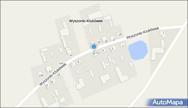 Wyszonki-Klukówek, Wyszonki-Klukówek, 5, mapa Wyszonki-Klukówek