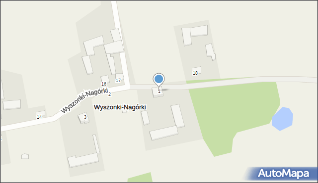 Wyszonki-Nagórki, Wyszonki-Nagórki, 1, mapa Wyszonki-Nagórki