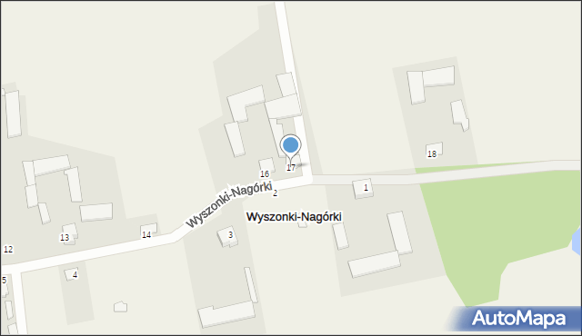 Wyszonki-Nagórki, Wyszonki-Nagórki, 17, mapa Wyszonki-Nagórki